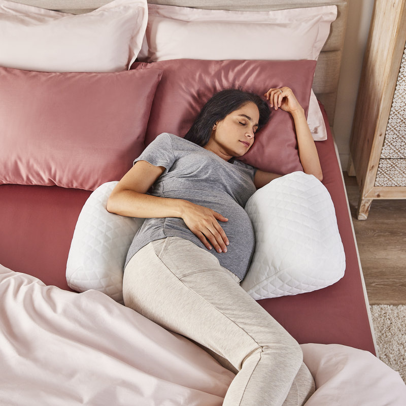 nue By Novaform Wedge Pregnancy Pillow With Antimicrobial Cool Cover